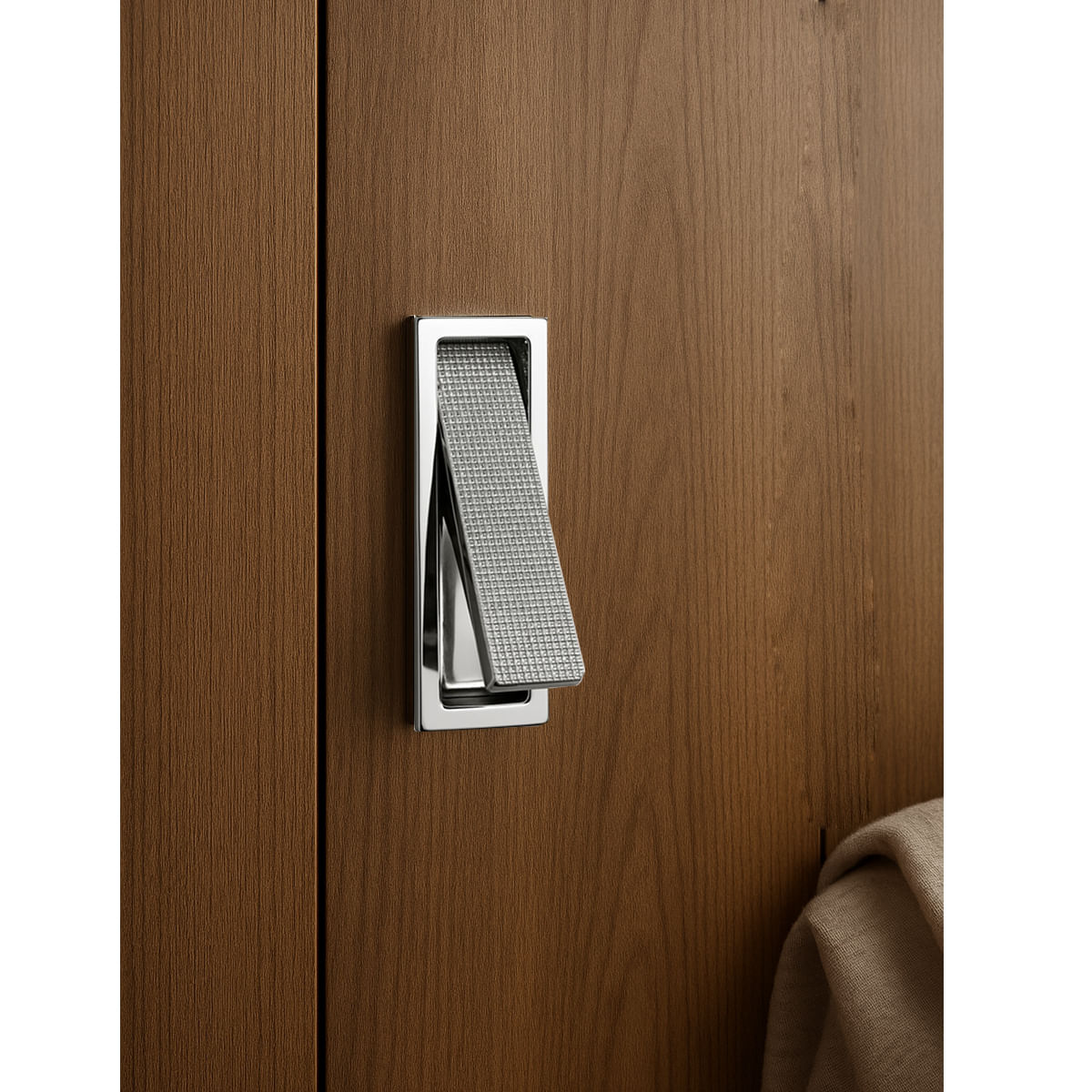 Puxador Piano de Embutir Pequeno Cromado Zen 64541_0